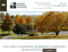 Tablet Screenshot of goodwillhome.org